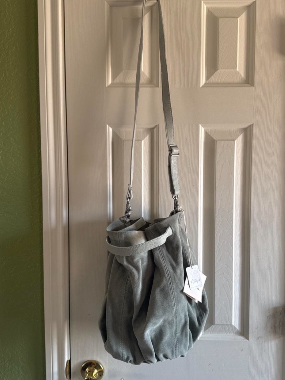 Free people suede bag in Sage